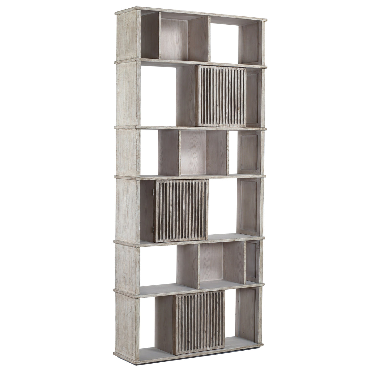 Marco Light Grey Wash Finish Bookcase