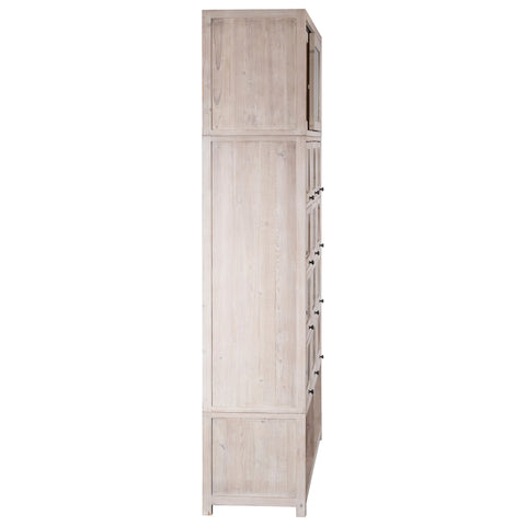 Juniper Light Warm Wash Finish Cabinet