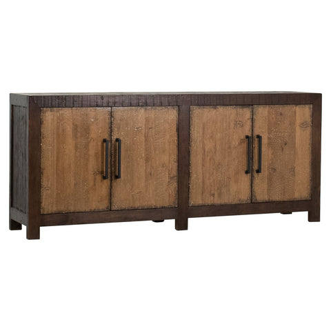 Bennett Dark Brown Frame with Medium Brown Stained Doors Sideboard