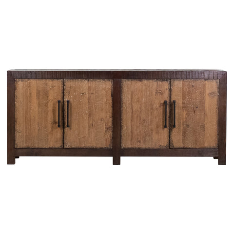 Bennett Dark Brown Frame with Medium Brown Stained Doors Sideboard