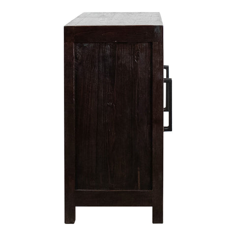 Bennett Dark Brown Frame with Medium Brown Stained Doors Sideboard
