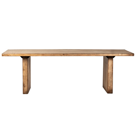 Lamar Natural Wood Sealed Finish Dining Table