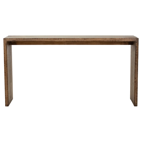 Merwin Medium Brown Finish Console Table