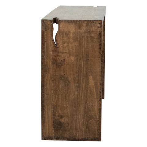Merwin Medium Brown Finish Console Table
