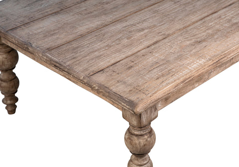 Merak Antique Natural with Water Base Sealed Finish Coffee Table