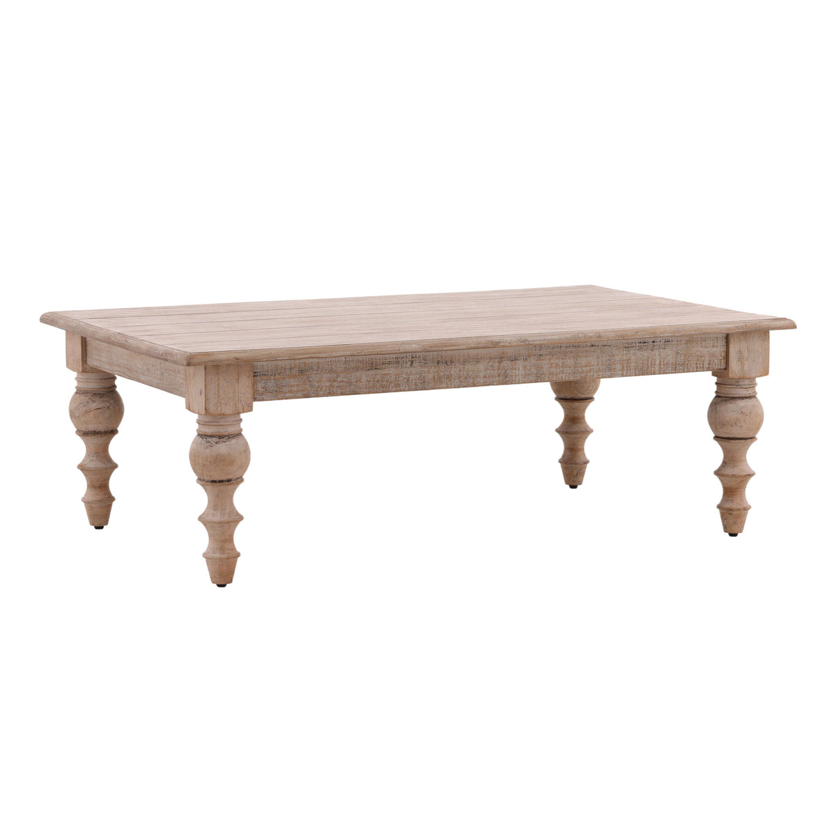 Merak Antique Natural with Water Base Sealed Finish Coffee Table