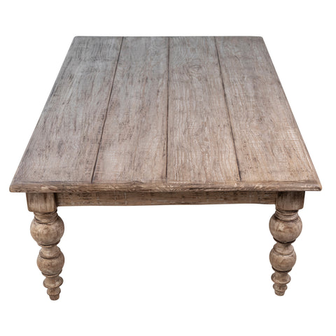 Merak Antique Natural with Water Base Sealed Finish Coffee Table