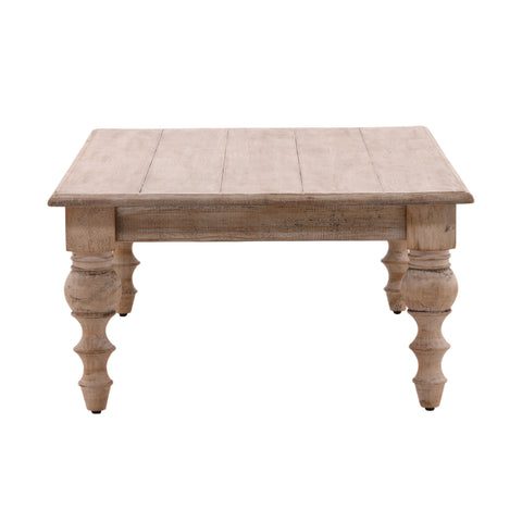 Merak Antique Natural with Water Base Sealed Finish Coffee Table