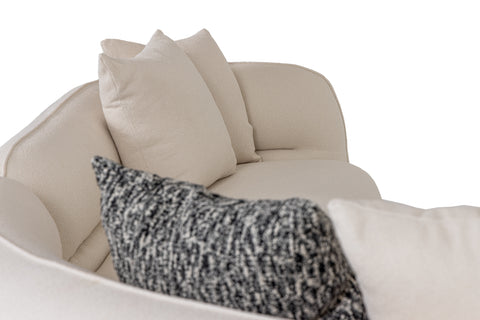 Divani Casa Drayton Modern Off White Fabric Sectional Sofa Model VGOD-DY-23060-OFF