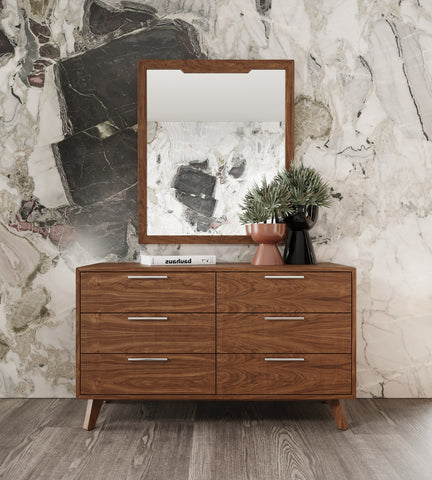 Nova Domus Soria Mid-Century Walnut Mirror