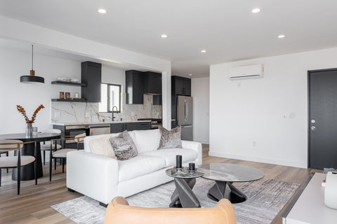 Divani Casa Poppy Modern White Fabric Sofa Model VGKK-KF1031-WHT-S