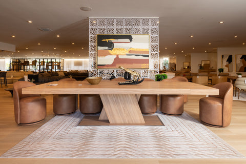 Modrest Correa Modern Brown Vegan Leather Swivel Dining Chair Model VGKK-KF.Y1179-BRN