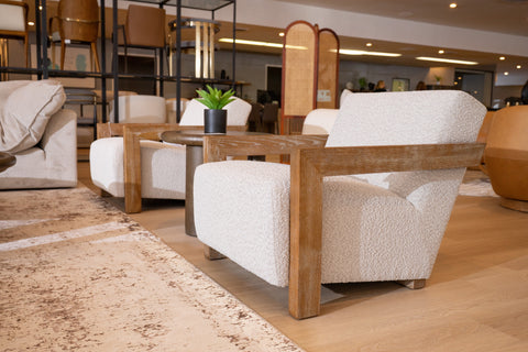 Modrest Rosen Modern Beige Fabric & Grey Oak Accent Chair Model VGMF-L3128-BGE