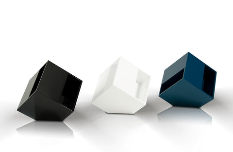 Book Modern Black Magazine Holder End Table Model VGWCBOOK-BLK