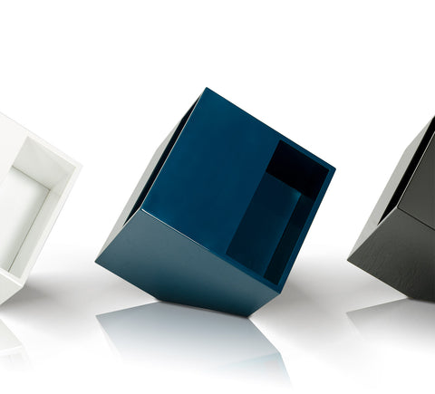 Book Modern Blue Magazine Holder End Table Model VGWCBOOK-BLU