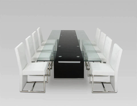 Modrest Lisbon Extendable Glass Dining Table By VIG Furniture