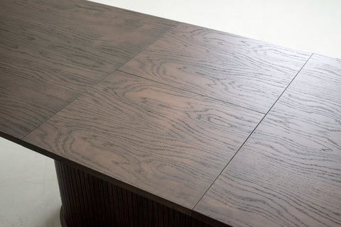 Modrest Milan Modern Brown Oak Dining Table With Extension Model VGME-MILAN-BRN