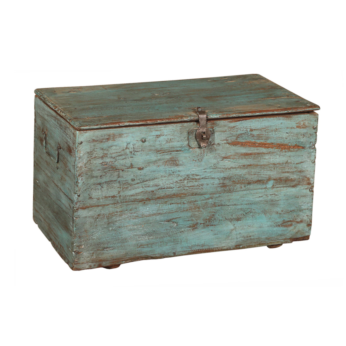 Antique Distressed Painted and Sealed Finish Trunk