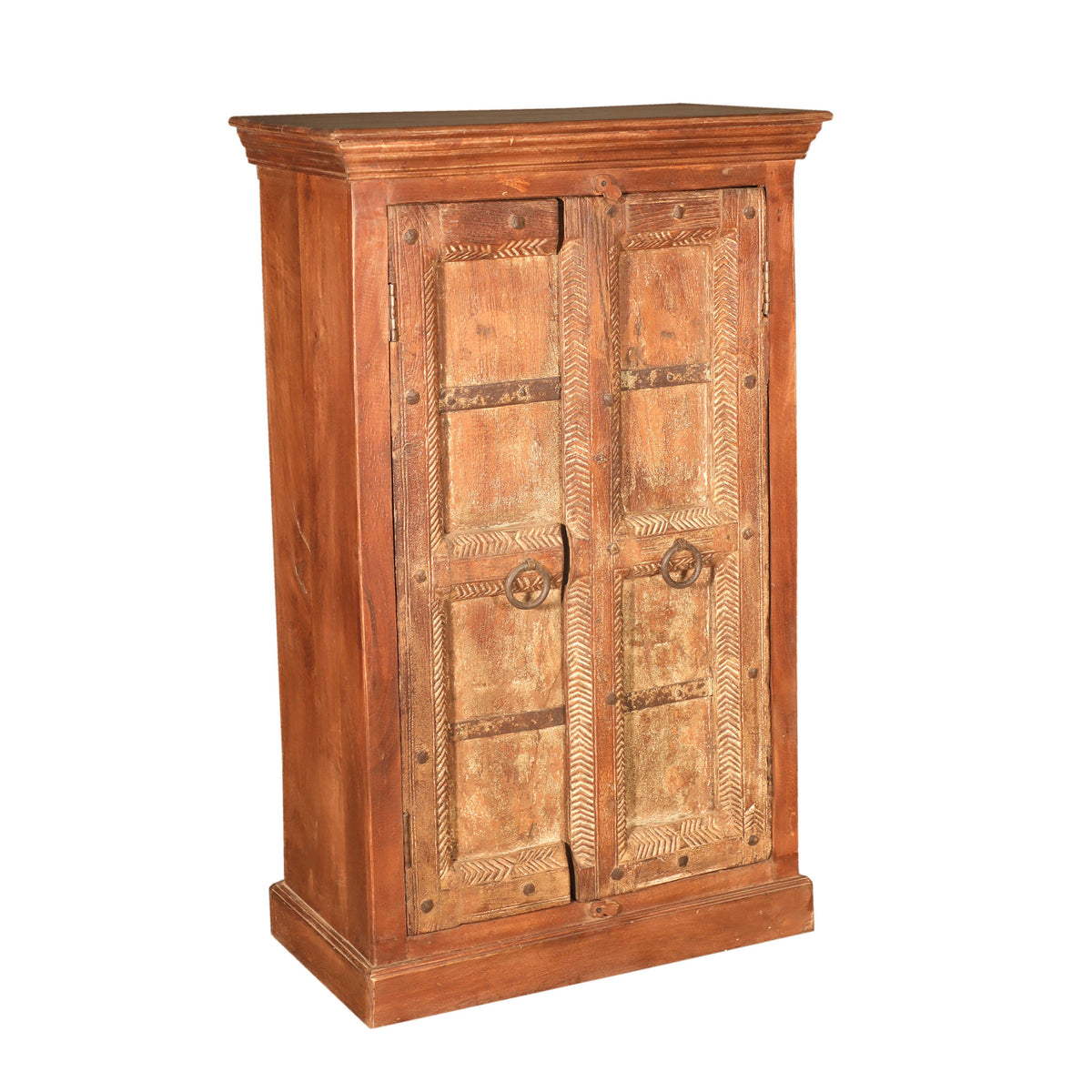 Wood Antique Brown Cabinet