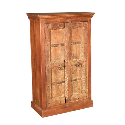 Wood Antique Brown Cabinet