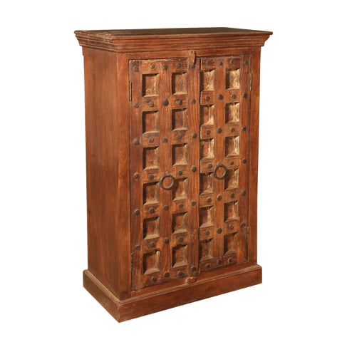 Wood Antique Brown Cabinet