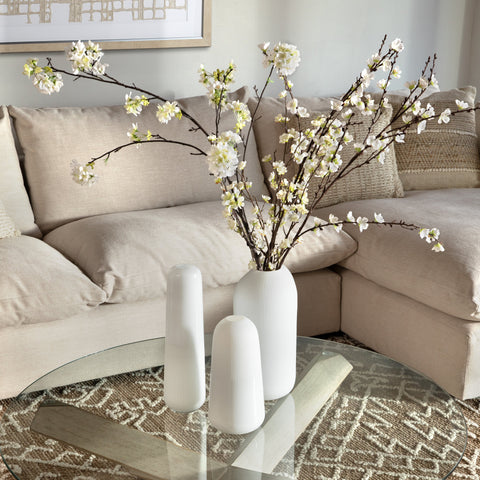 Kaelynn White Vase