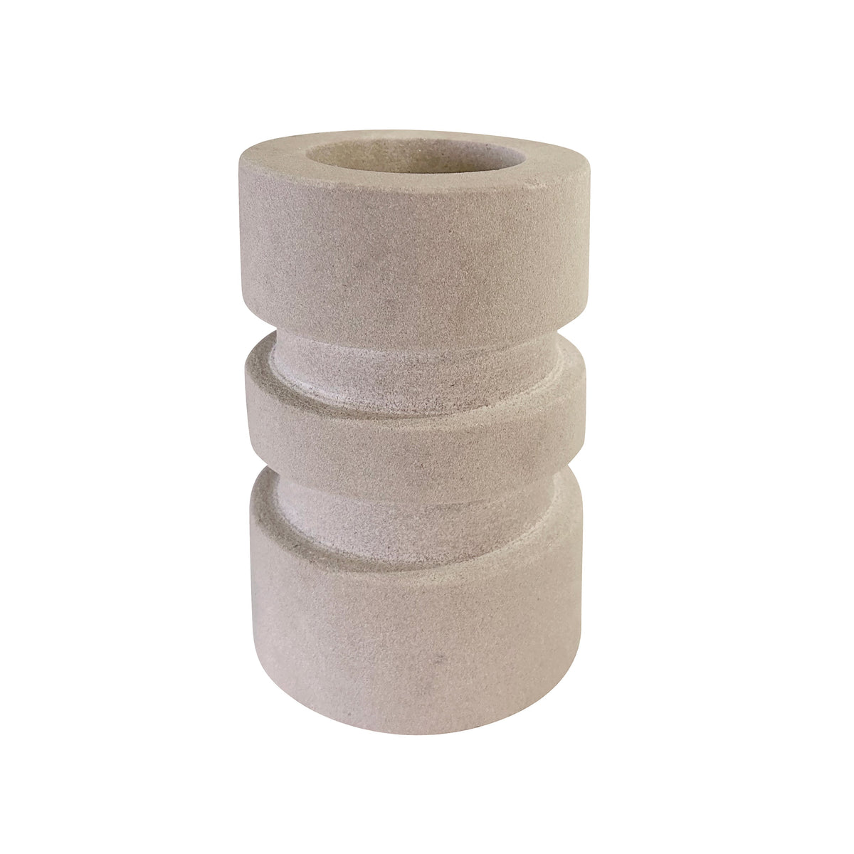 Tyra Beige Candle Holder
