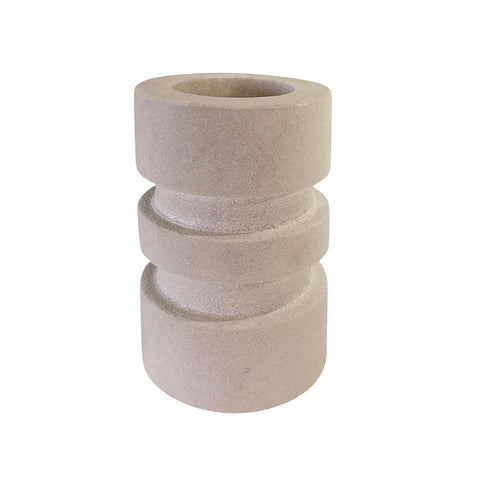 Tyra Beige Candle Holder