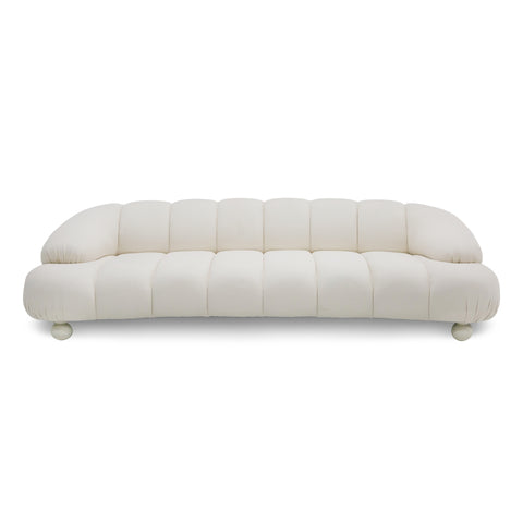 Divani Casa Duran Contemporary White Fabric 4 Seater Sofa Model VGOD-ZW-23002A-SOFA-WHT