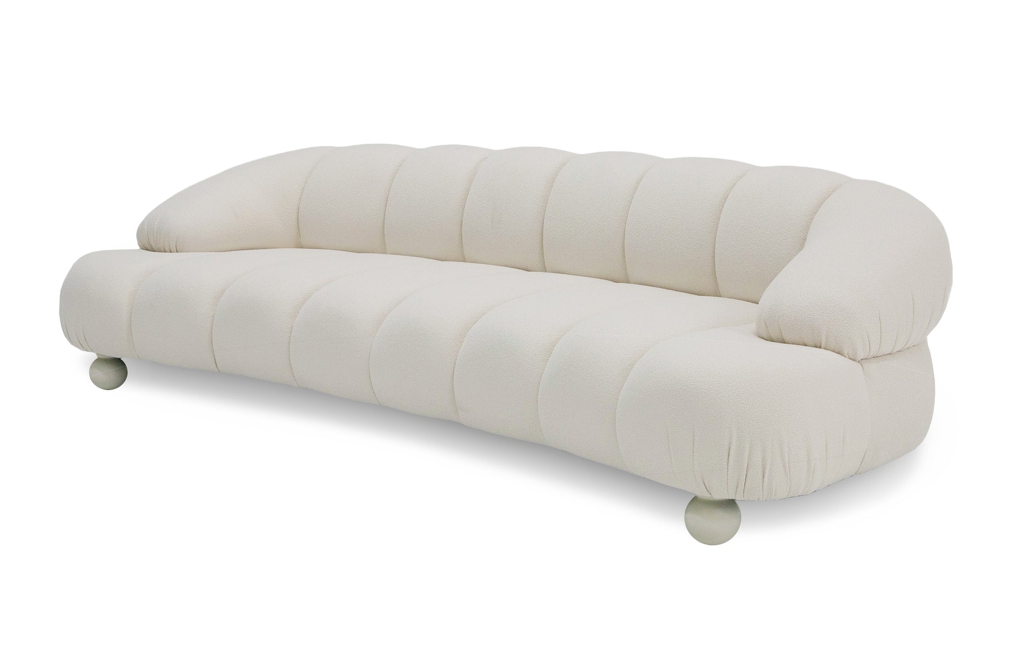 Divani Casa Duran Contemporary White Fabric 4 Seater Sofa Model VGOD-ZW-23002A-SOFA-WHT