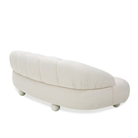 Divani Casa Duran Contemporary White Fabric Loveseat Sofa Model VGOD-ZW-23002A-LOVE-WHT
