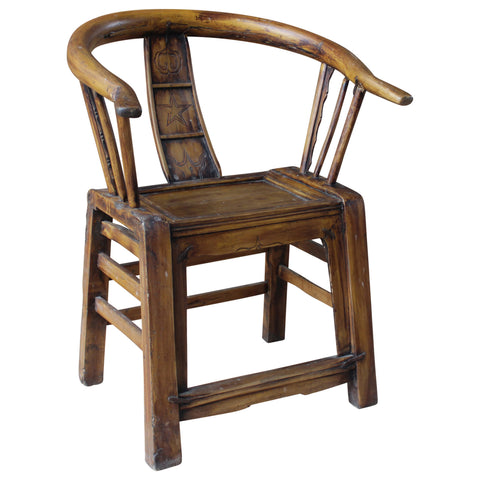 Antique Original Painted And Lacquered Finish Shandong Chair