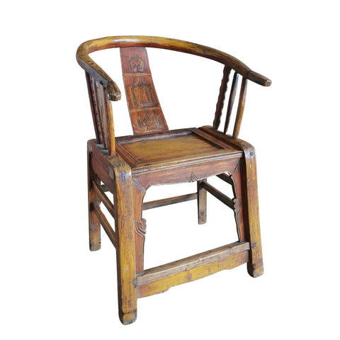 Antique Original Finish Waxed Shandong Chair