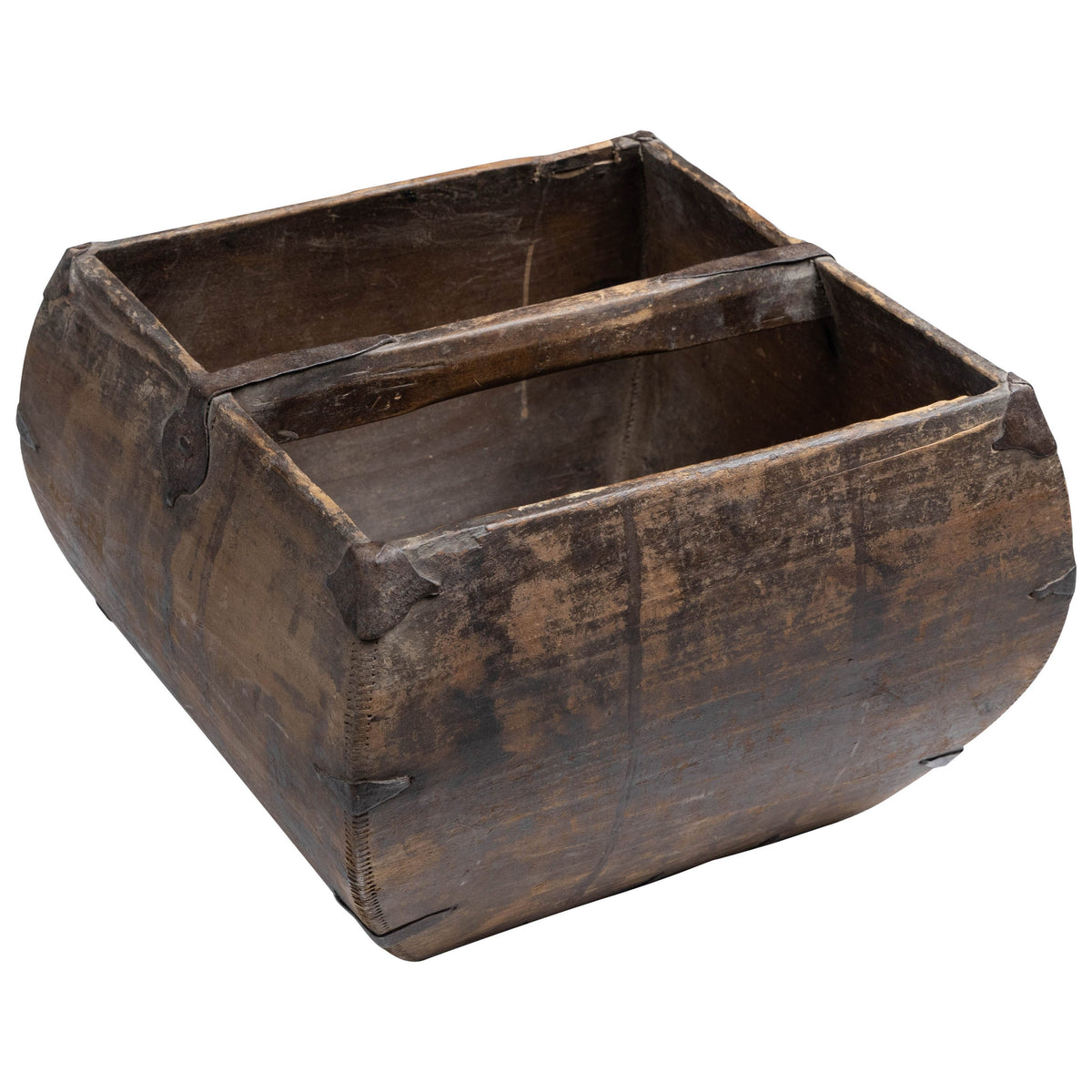 Antique Stained Sealed and Waxed Finish Rice Measure