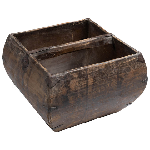 Antique Stained Sealed and Waxed Finish Rice Measure