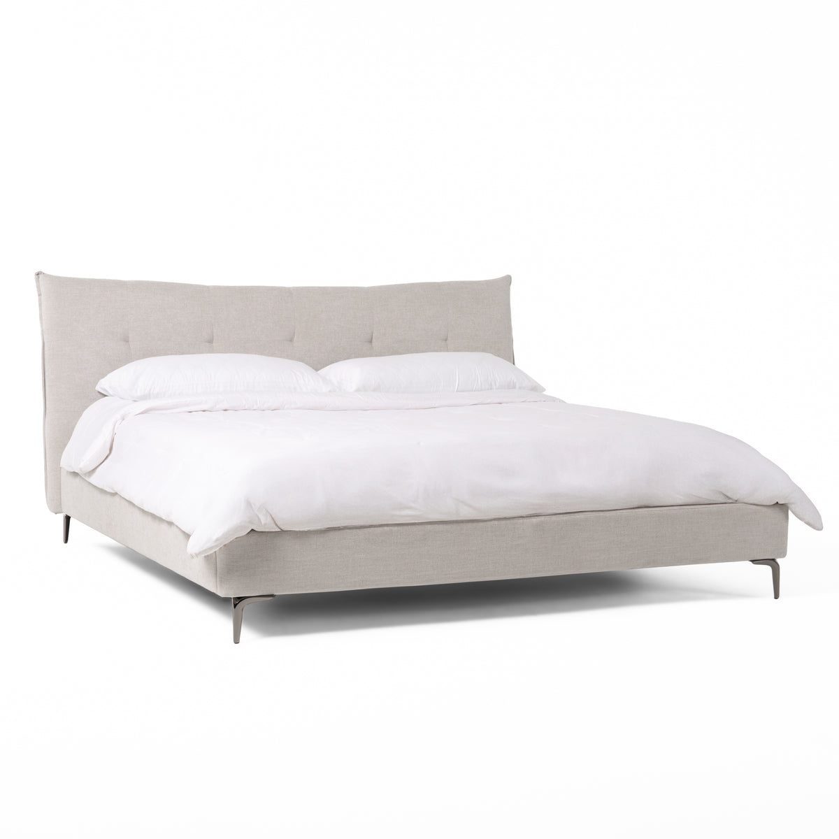 Modrest Dysart Modern Grey Fabric Bed Model VGMB-B029-BED