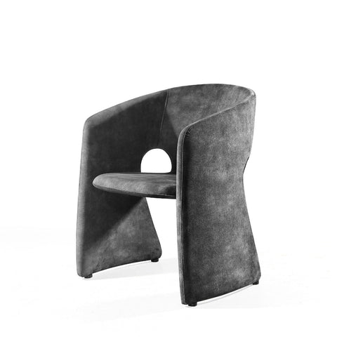 Modrest Modern Malvern Dark Grey Fabric Dining Chair