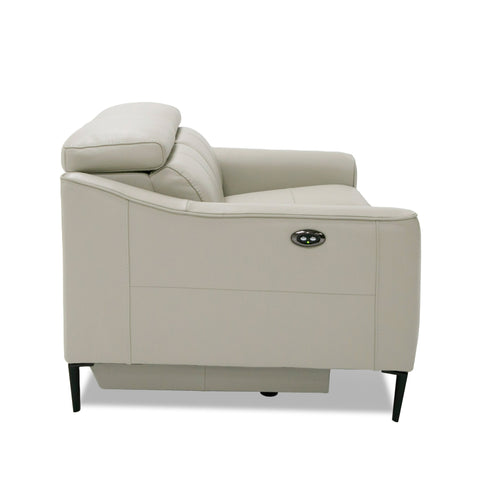 Divani Casa Eden Modern Grey Leather Loveseat With 2 Recliners Model VGKVKM.5012-GRY-LOVE