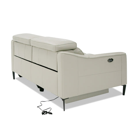 Divani Casa Eden Modern Grey Leather Loveseat With 2 Recliners Model VGKVKM.5012-GRY-LOVE