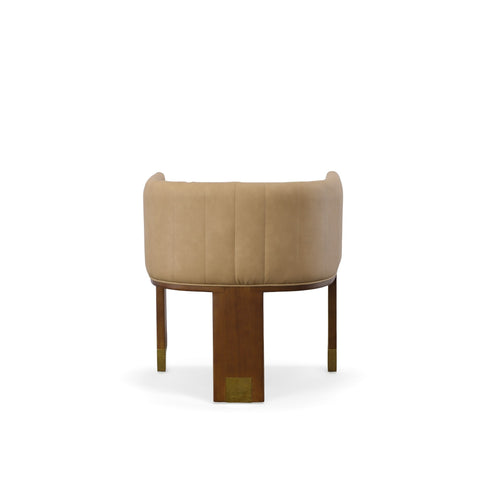 Modrest Elati Tan Vegan Leather Dining Chair By VIG Furniture