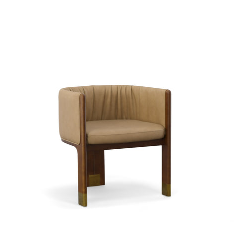 Modrest Elati Tan Vegan Leather Dining Chair By VIG Furniture