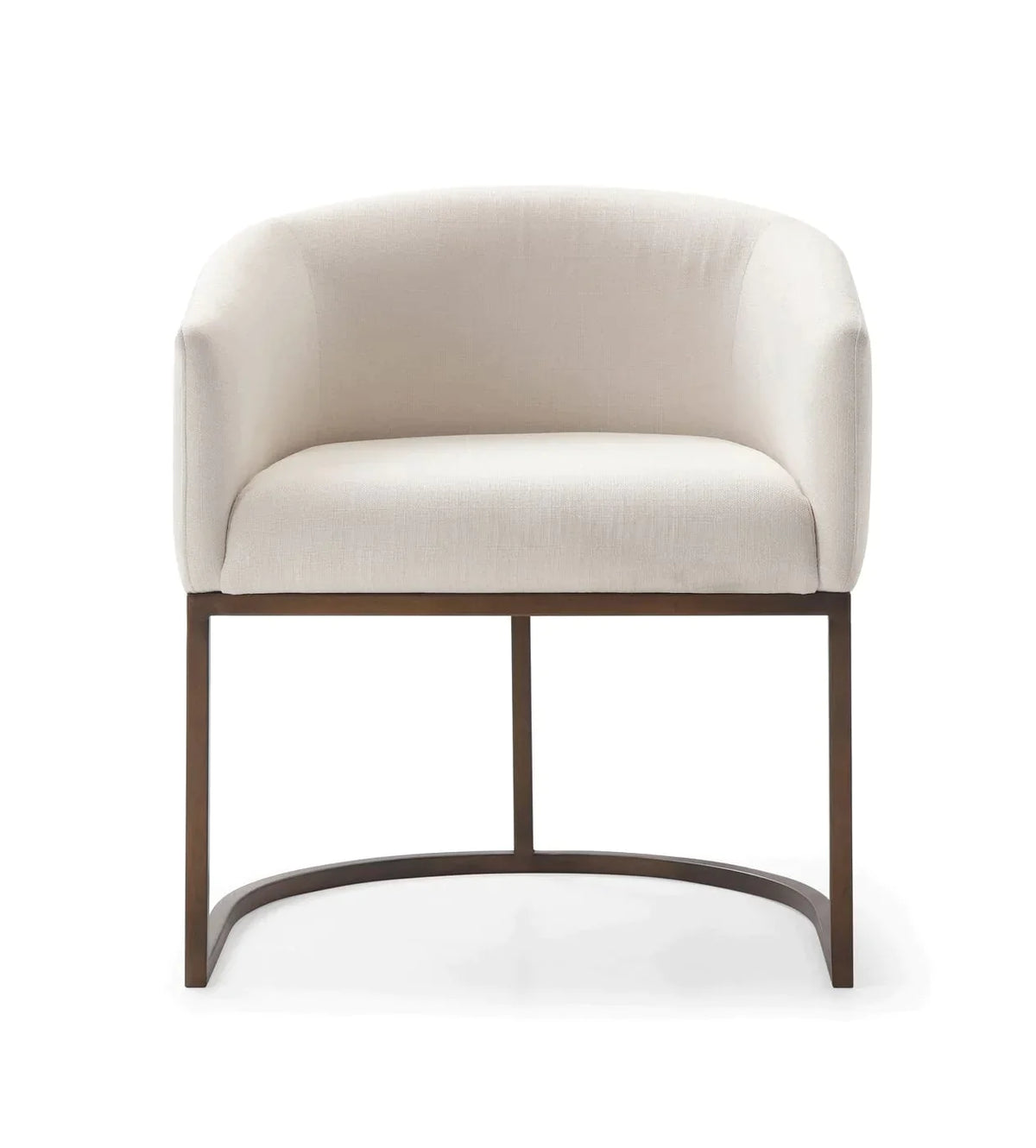 Modrest Elisa Modern Beige Velvet & Brass Dining Chair By VIG Furniture