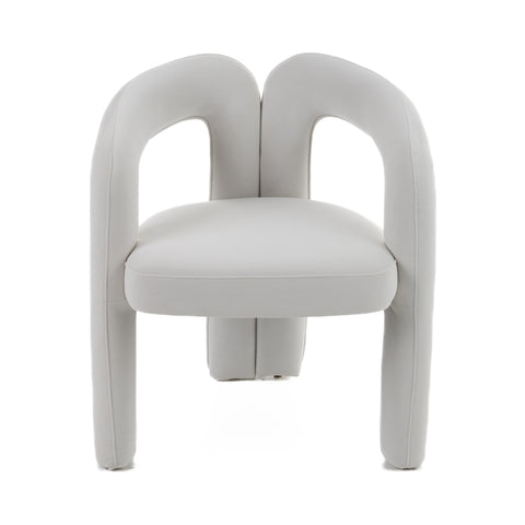 Modrest Ellen Glam White Velvet Dining Chair By VIG Furniture