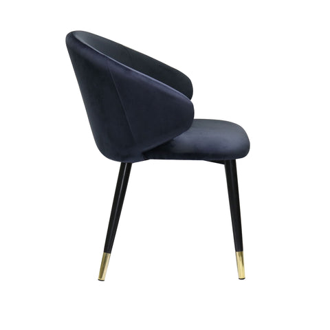 Modrest Elon Modern Blue Velvet Dining Chair (Set of 2) By VIG Furniture