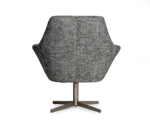 Divani Casa Elvin Modern Dark Grey Fabric Swivel Lounge Chair Model VGKKA-832-DKGRY-3