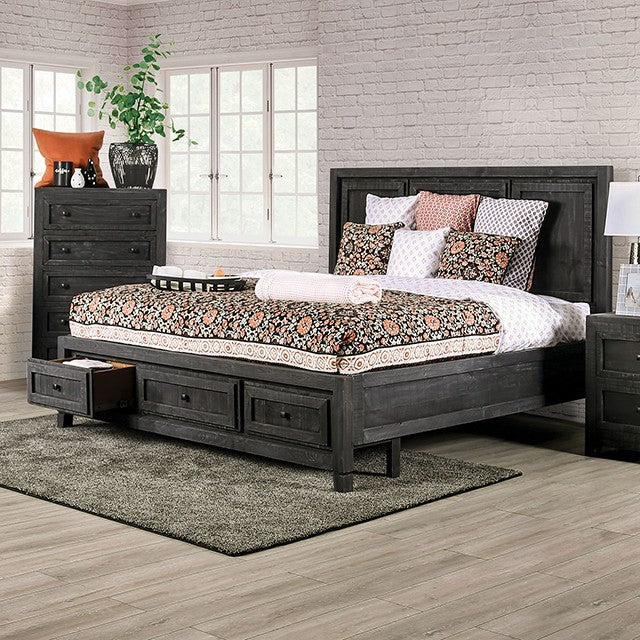 Oakridge Bed Model Em7074Dg-E.King Bed By Furniture Of America 