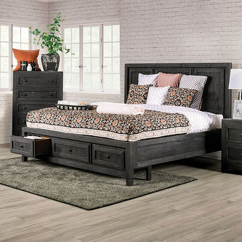 Oakridge Bed Model Em7074Dg-E.King Bed By Furniture Of America 