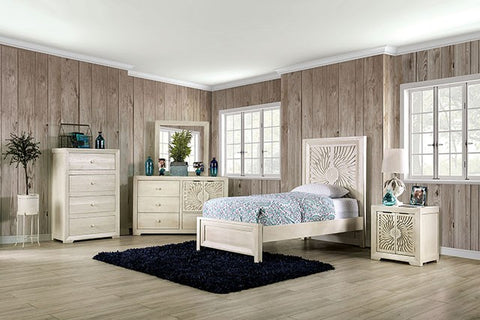 Geneva Bed Model Em7080Iv-Twin Bed By Furniture Of America 