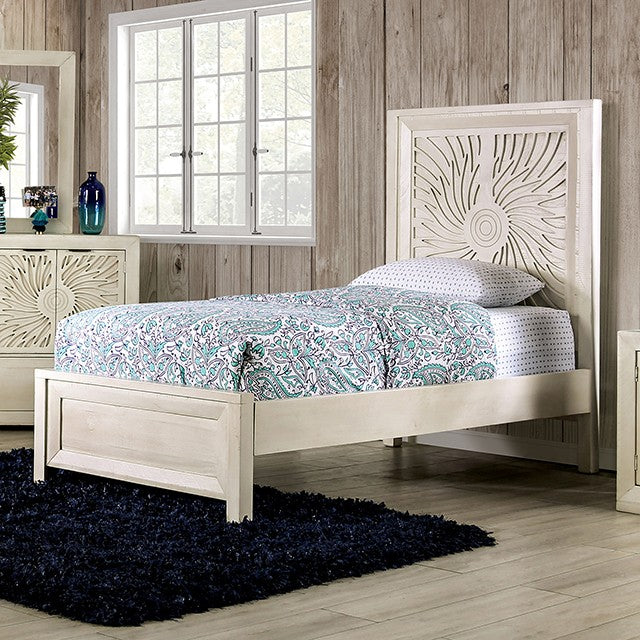 Geneva Bed Model Em7080Iv-Twin Bed By Furniture Of America 