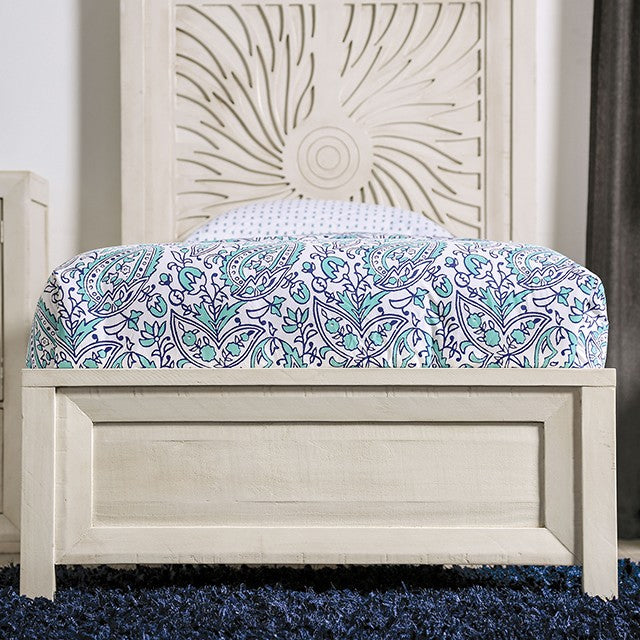 Geneva Bed Model Em7080Iv-Twin Bed By Furniture Of America 